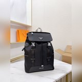 Рюкзак Prada, последний импортный материал из парусины с кожей теленка, качество