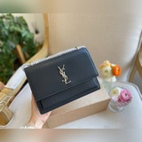Подарочная упаковка, сумка с цепочкой YSL Sunset. Гладкая кожа с мелким узором в