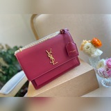 Подарочная упаковка, сумка с цепочкой YSL Sunset. Гладкая кожа с мелким узором в
