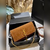 Подарочная упаковка YSL Kate99 сумка-багет с кисточками, с двумя ремнями, можно 