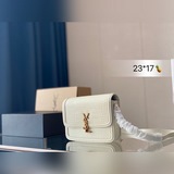 Полностью из кожи, YSL Solferino сумка для тофу, качество с оттиском фирменного 