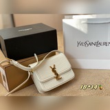 Сумка YSL Solferino с тиснением под кожу крокодила, фирменная печать, качество 2