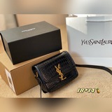Сумка YSL Solferino с тиснением под кожу крокодила, фирменная печать, качество 2