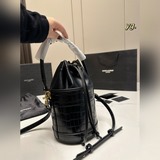Размер： 15 × 16. Новая сумка-бакет с завязками от YSL, изготовлена из высококаче