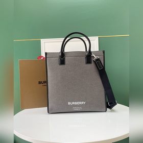 Открытая сумка B из хлопчатобумажной ткани кожи с отстрочкой, укр