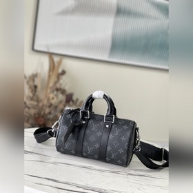 Артикул： M46271 Черный цветок. Сумка Keepall 25 изготовлена из па