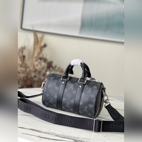 Артикул： M46271 Черный цветок. Сумка Keepall 25 изготовлена из па
