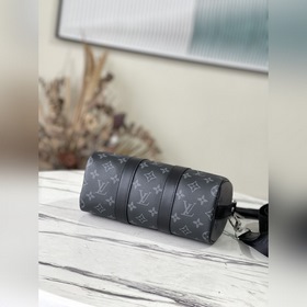 Артикул： M46271 Черный цветок. Сумка Keepall 25 изготовлена из па