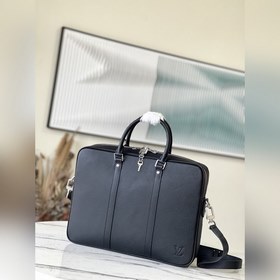 Артикул： M33412 Бизнес-портфель из тисненной кожи с четкими линия