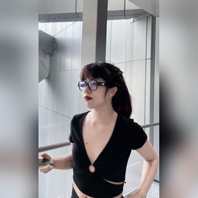 Новые очки Chanel с плоскими стеклами. Черная квадратная оправа —