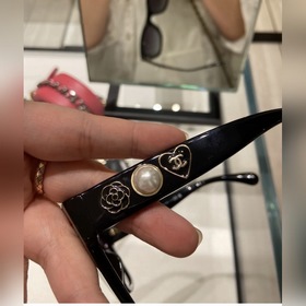 Новые очки Chanel с плоскими стеклами. Черная квадратная оправа —
