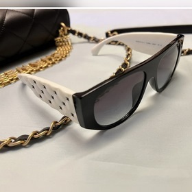 Chanel 22S CH9101 Весна-лето, популярная модель черно-белых очков