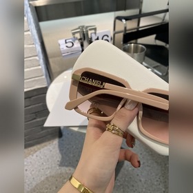 CHANEL Плиточные многоугольные солнцезащитные очки CH 6286 Розовы