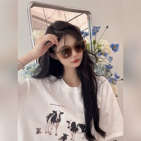CHANEL Плиточные многоугольные солнцезащитные очки CH 6286 Караме