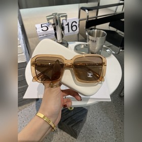 CHANEL Плиточные многоугольные солнцезащитные очки CH 6286 Караме