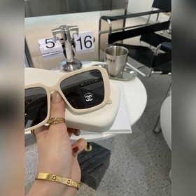 CHANEL Полигональные солнцезащитные очки из пластика CH 6286 Моло
