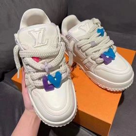 Louis Vuitton 2023 Подиумная модель для пар, LV Fat Trainer, DIY-застежка, пухлы