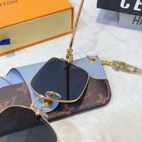 Квадратные солнцезащитные очки LOUI VUITTON для женщин с цветочны