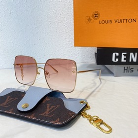Квадратные солнцезащитные очки LOUI VUITTON для женщин с цветочны