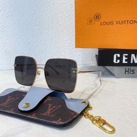 Квадратные солнцезащитные очки LOUI VUITTON для женщин с цветочны