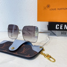 Квадратные солнцезащитные очки LOUI VUITTON для женщин с цветочны
