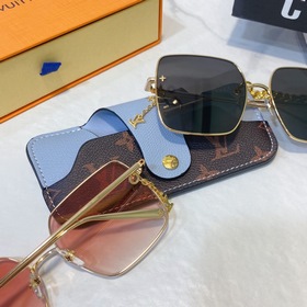 Квадратные солнцезащитные очки LOUI VUITTON для женщин с цветочны