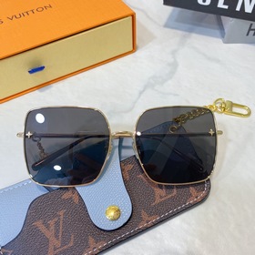 Квадратные солнцезащитные очки LOUI VUITTON для женщин с цветочны