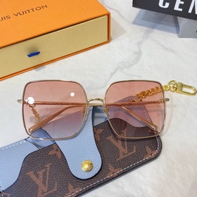Квадратные солнцезащитные очки LOUI VUITTON для женщин с цветочны