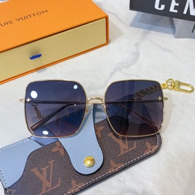 Квадратные солнцезащитные очки LOUI VUITTON для женщин с цветочны