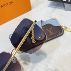 Квадратные солнцезащитные очки LOUI VUITTON для женщин с цветочны