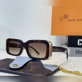 Солнцезащитные очки Louis Vuitton с цепочкой, легкая опрама с тон