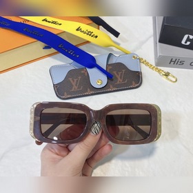 Солнцезащитные очки Louis Vuitton с цепочкой, легкая опрама с тон