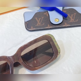Солнцезащитные очки Louis Vuitton с цепочкой, легкая опрама с тон