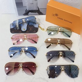 LOUIS VUITTON* Солнцезащитные очки-авиаторы с принтом букв Размер