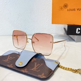Квадратные солнцезащитные очки LOUI VUITTON для женщин с цветочны