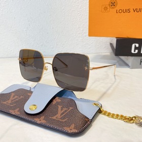 Квадратные солнцезащитные очки LOUI VUITTON для женщин с цветочны