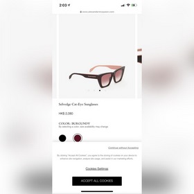 Официальный сайт синхронизировал обновление Alexander McQueen Мод