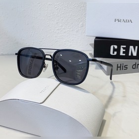 Очки Prada VPR 58S с металлической оправой и пластиковыми вставка
