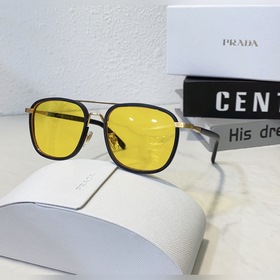 Очки Prada VPR 58S с металлической оправой и пластиковыми вставка