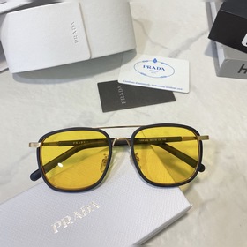 Очки Prada VPR 58S с металлической оправой и пластиковыми вставка