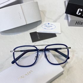 Очки Prada VPR 58S с металлической оправой и пластиковыми вставка