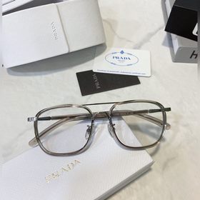 Очки Prada VPR 58S с металлической оправой и пластиковыми вставка